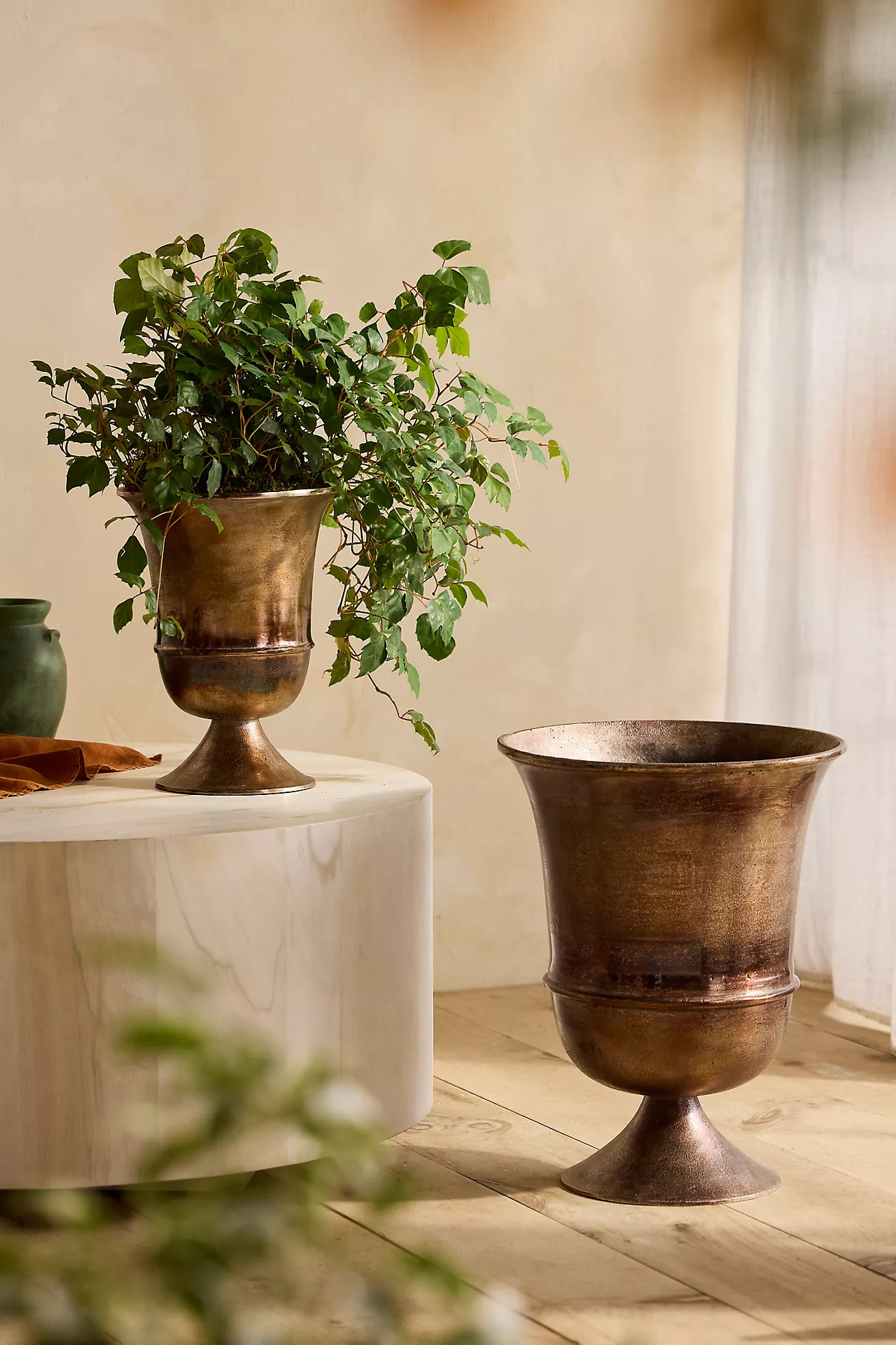 Flared Bronze Urn Planter | Terrain