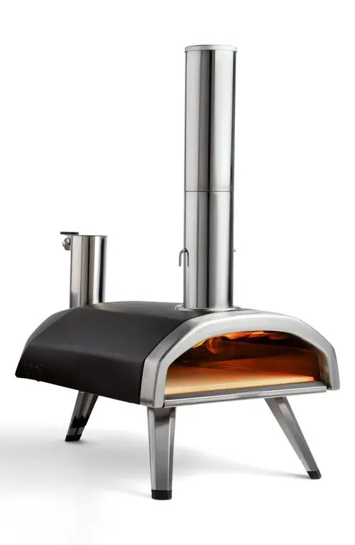 Ooni Fyra Outdoor Home Pizza Oven in Stainless And Black at Nordstrom | Nordstrom