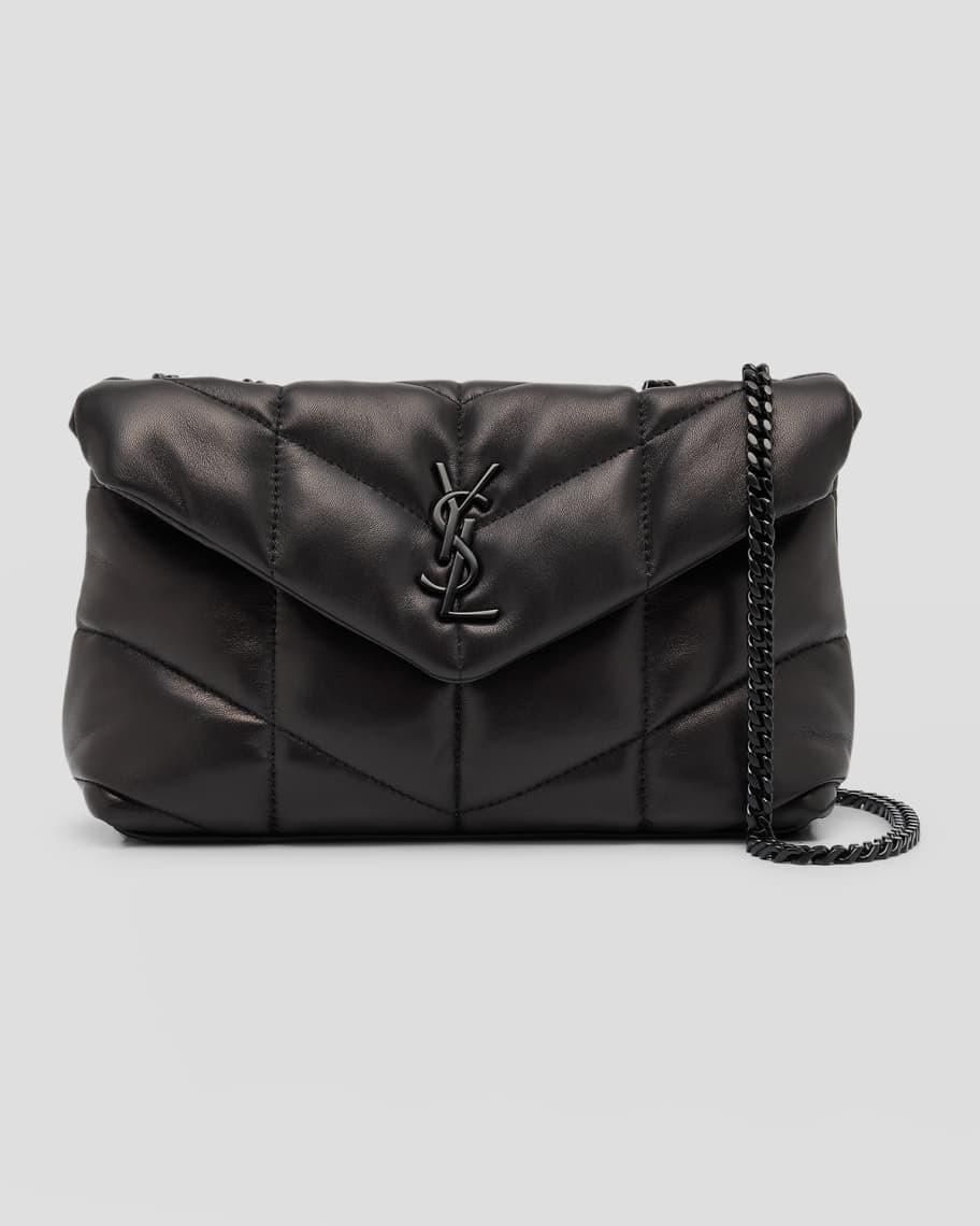 Saint Laurent Lou Puffer Toy YSL Shoulder Bag in Quilted Leather | Neiman Marcus