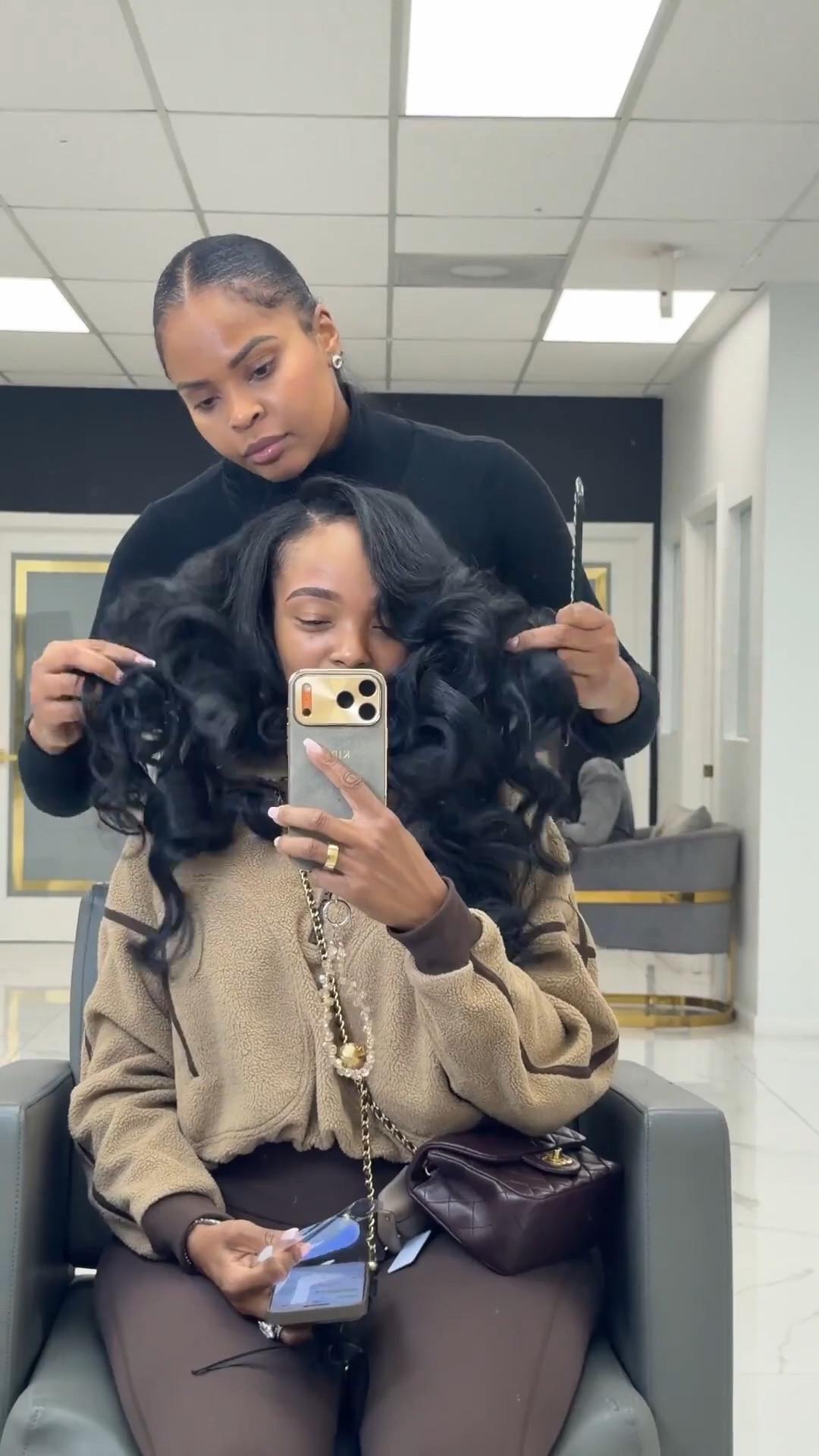 Scroll to shop my salon outfit 

Hair details @hairnista on IG code KIRA20

#LTKootd #LTKgrwm