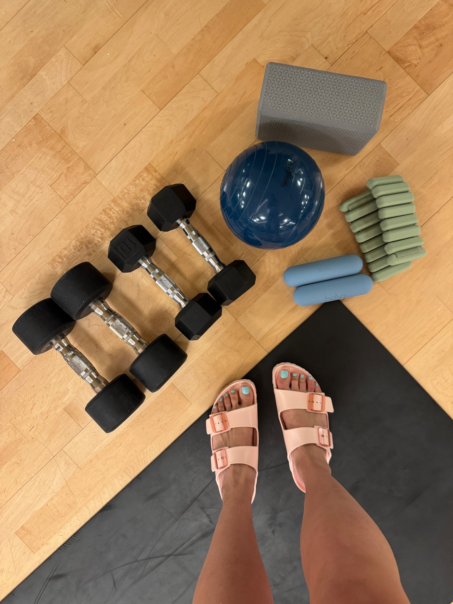 pilates sculpt essentials 

never travel without my bala bangle ankle weights, bala bars, pilates ball!! birkenstock arizona stealth buckle EVA 

fave home weights set linked 

#LTKActive #LTKFindsUnder50 #LTKSummerEdit
