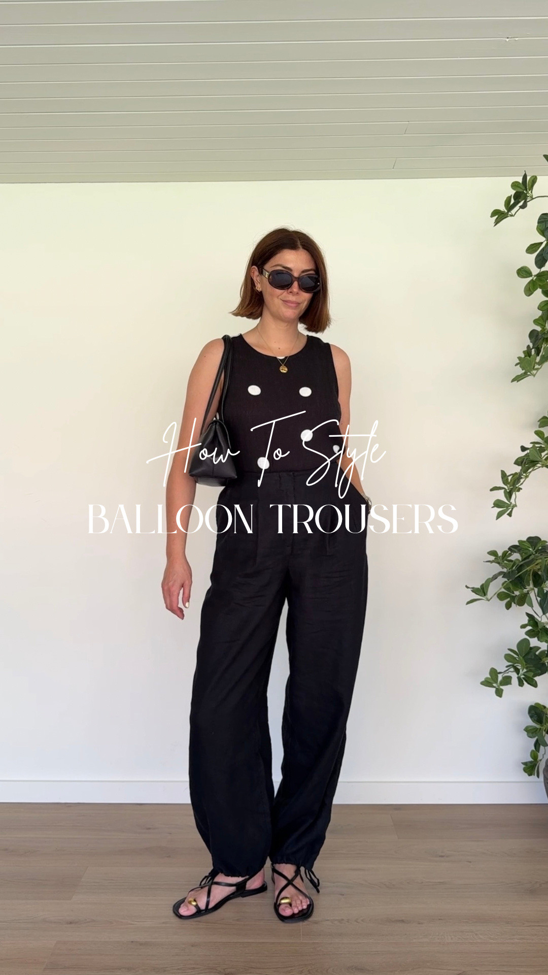 How to style Balloon trousers this Summer

Old items:
• Black suede 2 strap heels - By Far ‘Tanya’ 
• Tan flat sandals - Zara

#LTKsummer #LTKstyletip #LTKuk