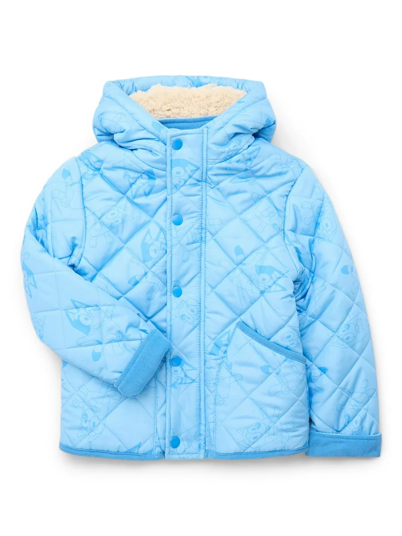 Character Toddler Boy Quilted Jacket with Faux- Shearling Lining, Sizes 2T-5T | Walmart (US)