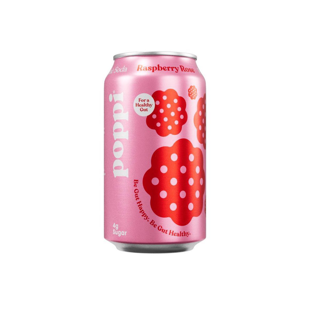 Poppi Raspberry Rose Prebiotic Soda - 12 fl oz Can | Target