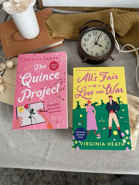 Cute, spring romance books! The Quince Project by Jessica Parra. All’s Fair in Love and War by Virginia Heath. 

#LTKfindsunder50 #LTKxTarget #LTKGiftGuide