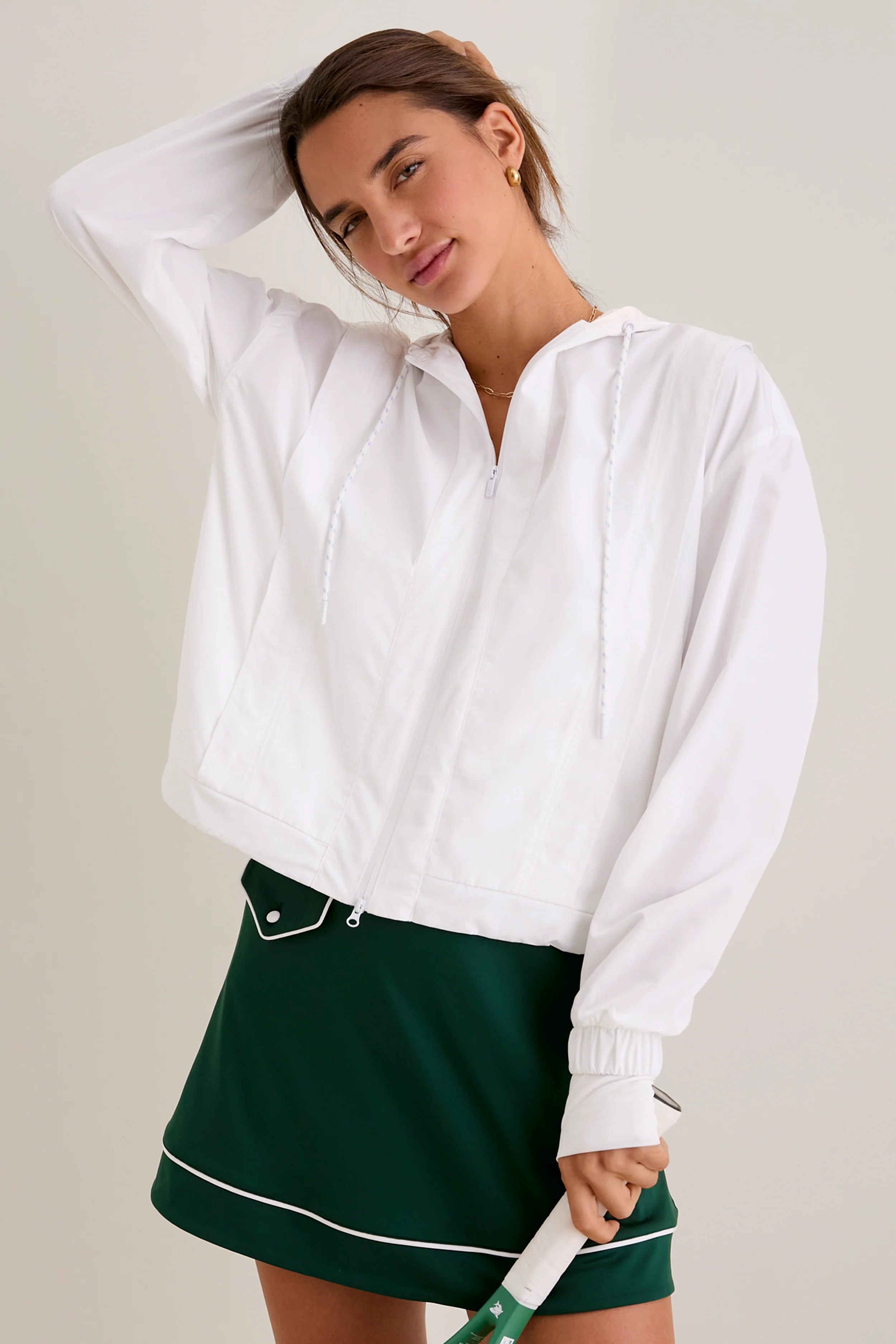 White Gailliot Packable Windbreaker | Tuckernuck (US)