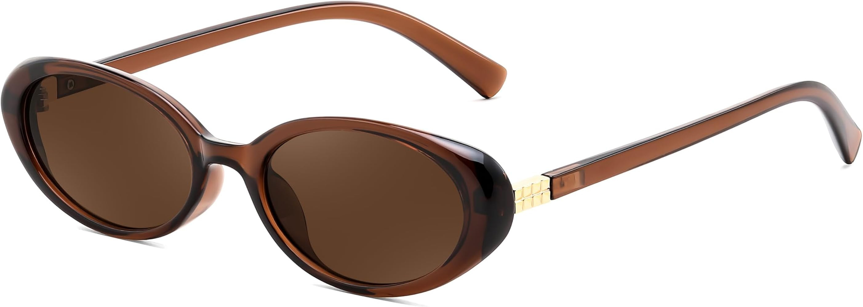 FEISEDY Retro Oval Cateye Sunglasses for Women Men Fashion Small 90s Style Vintage Shades B4180 | Amazon (US)