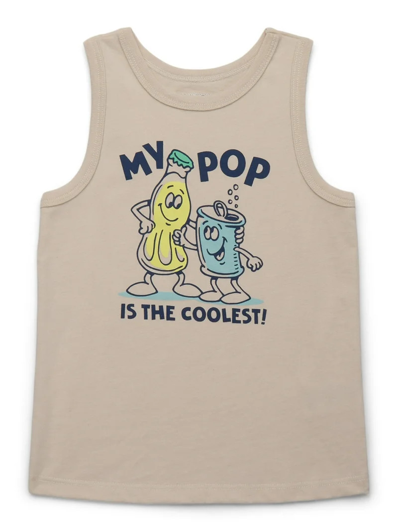 Garanimals Toddler Boys Graphic Jersey Tank Top, Sizes 18M-5T | Walmart (US)
