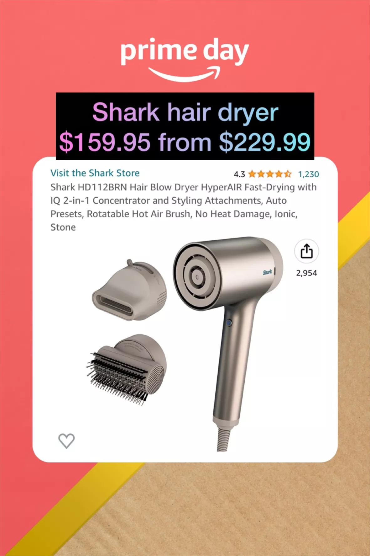 Shark HD112BRN Hair Blow Dryer … curated on LTK