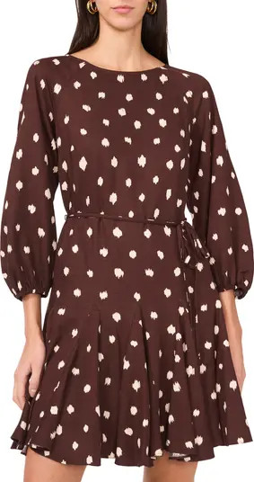 Polka Dot Long Sleeve Minidress | Nordstrom Rack