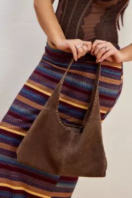 UO Suede Trapeze Shoulder Bag | Urban Outfitters (EU)