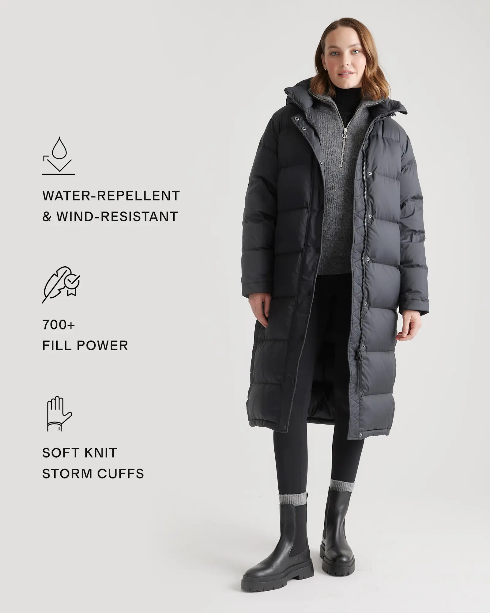 Responsible Down Long Puffer Jacket | Quince