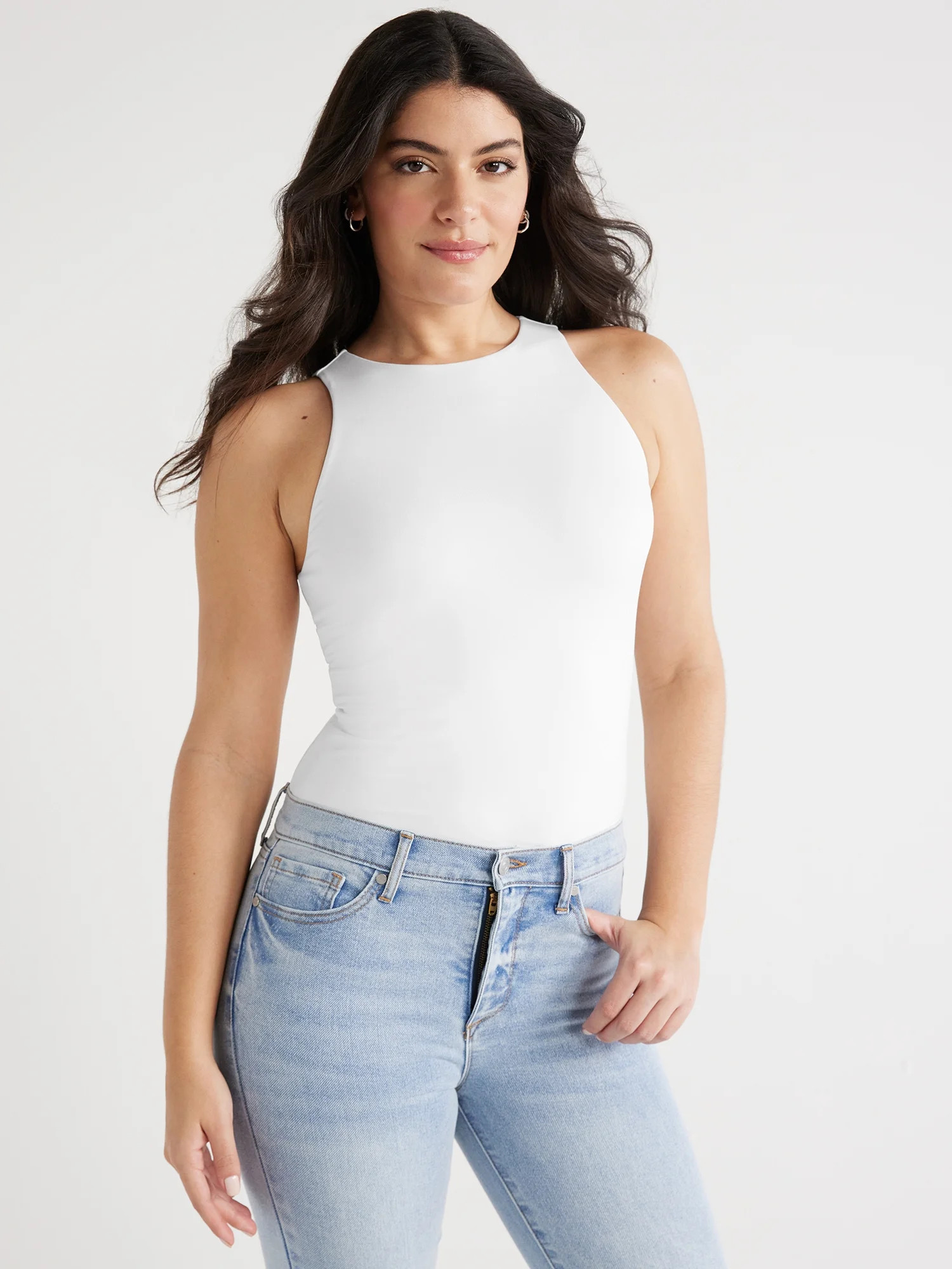 Sofia Jeans Women's High Neck Tank Top, Sizes XS-XXXL | Walmart (US)