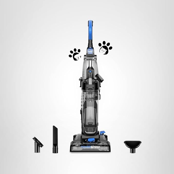 Eureka PowerSpeed Lightweight Upright Vacuum Cleaner for Carpet and Hard Floor, Powerful Bagless ... | Amazon (US)