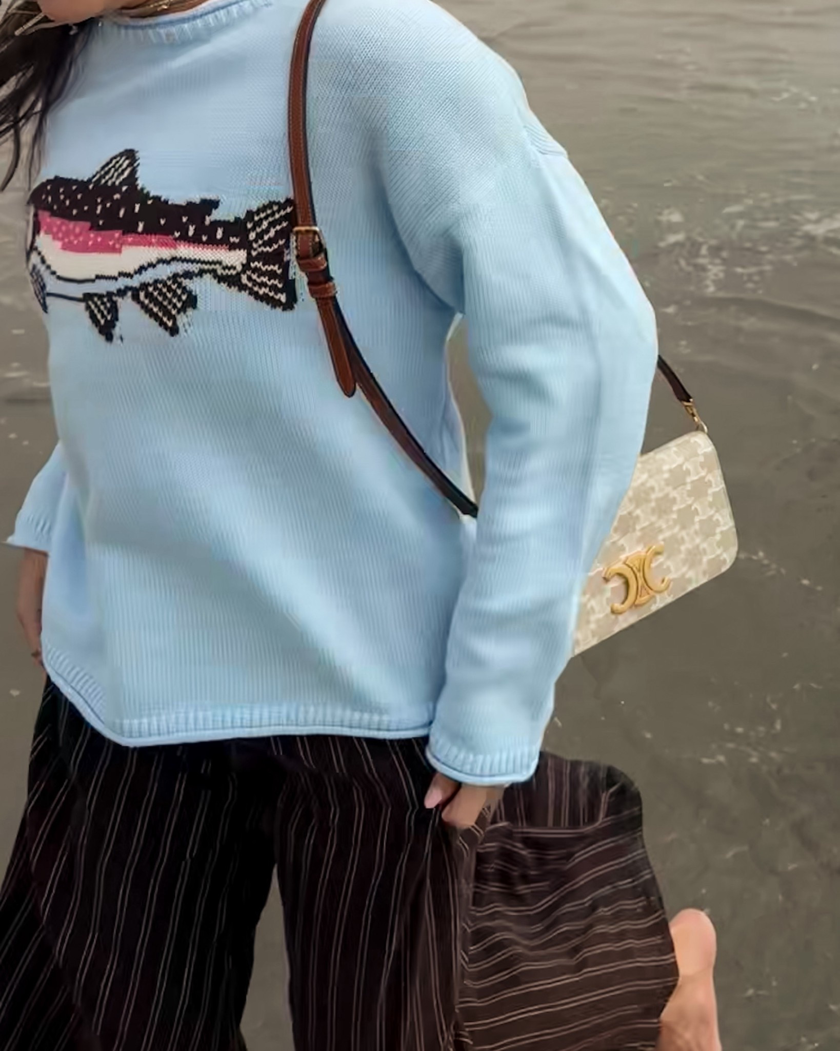 Target finds - cutest sweater aldi comes in yellow. Wearing XS in XXS in brown linen pants 

Brown stripe pull on pants, spring pants, blue crewneck sweater, light blue fish 

#LTKSwim #LTKootd #LTKTravel