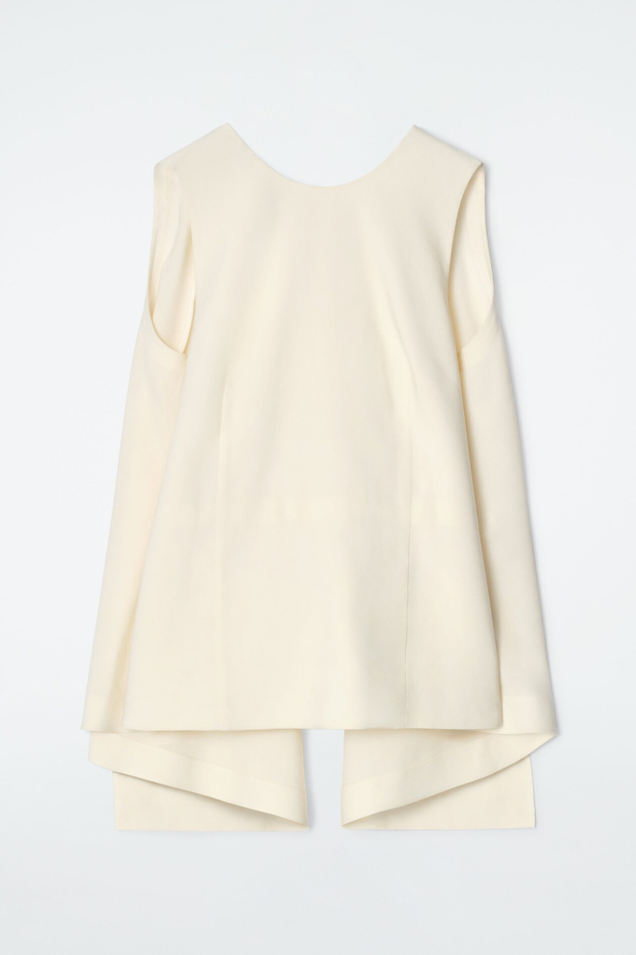 DECONSTRUCTED OPEN-BACK TOP - ECRU | COS (EU)