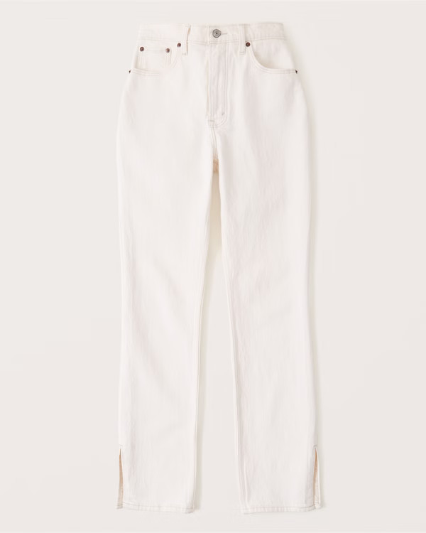 Women's Curve Love Ultra High Rise 90s Straight Jeans | Women's New Arrivals | Abercrombie.com | Abercrombie & Fitch (US)