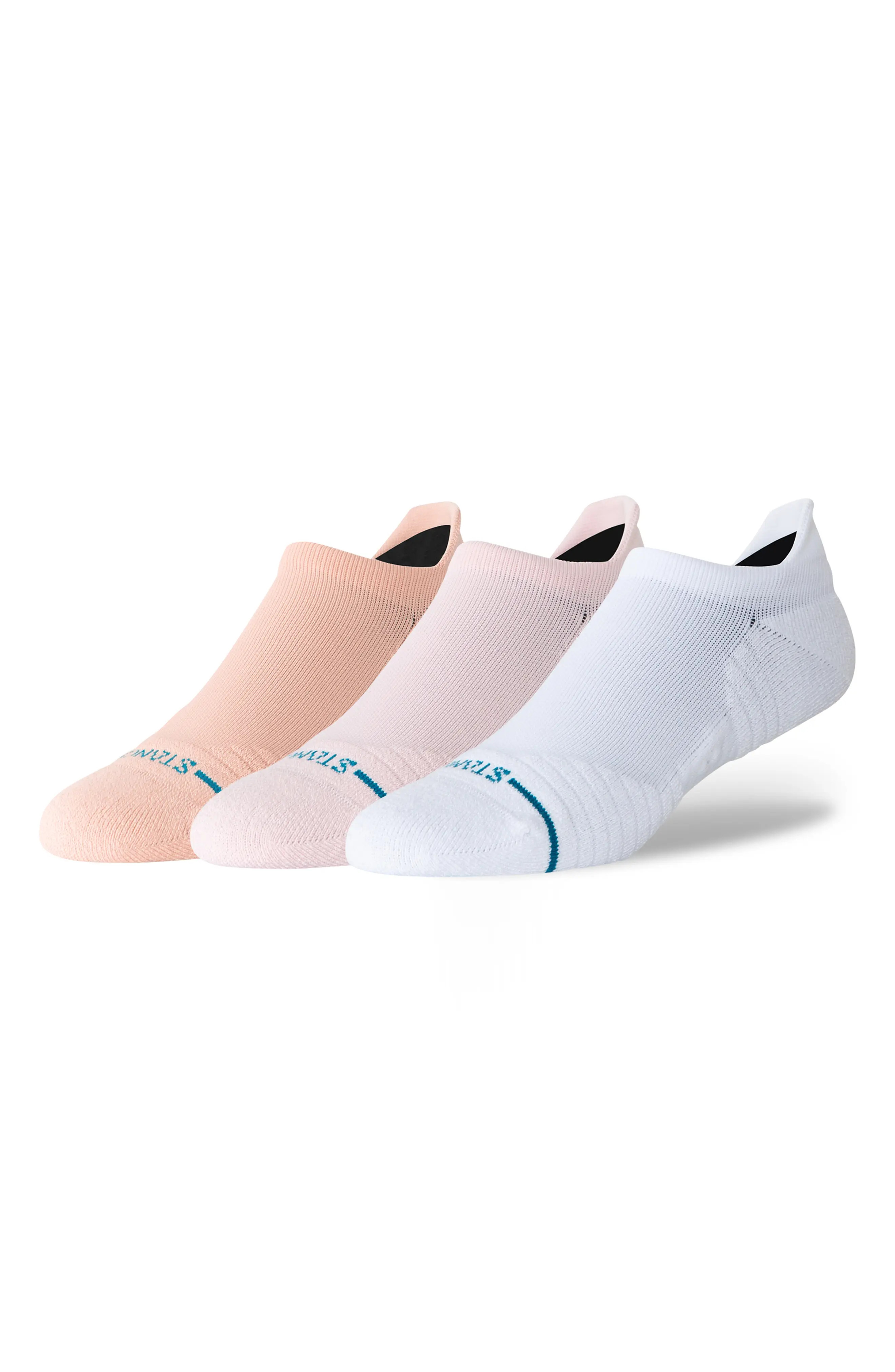 Assorted 3-Pack Solid Mid Tab Socks (Women) | Nordstrom | Nordstrom