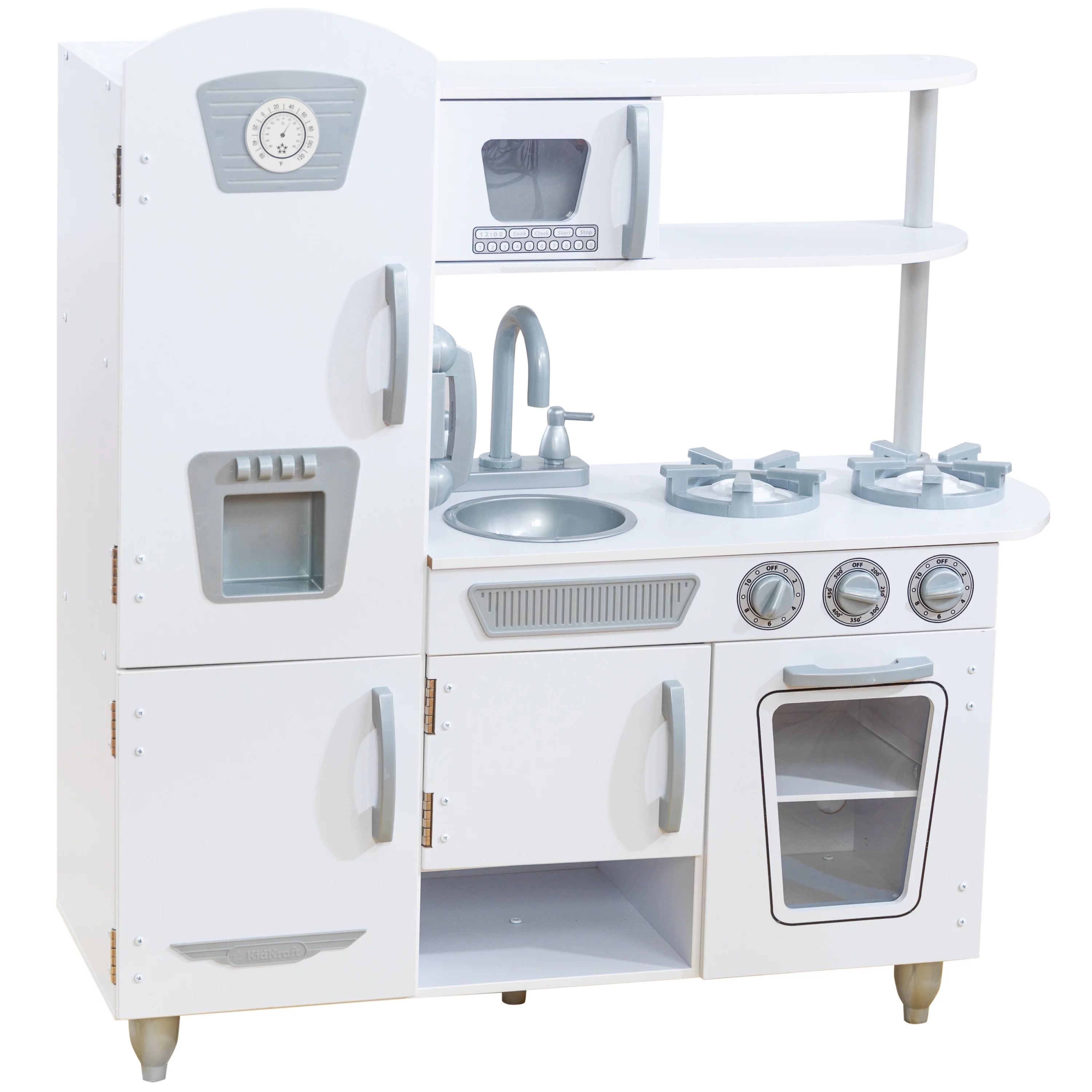 KidKraft Vintage Wooden White Play Kitchen with Ice Maker and Play Phone - Walmart.com | Walmart (US)