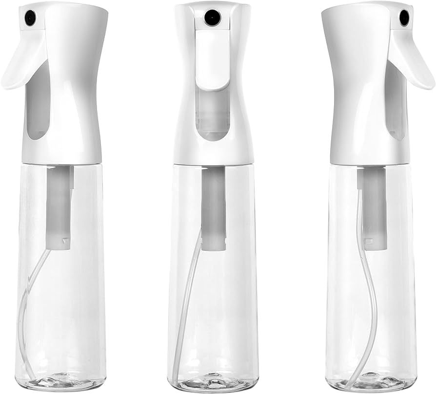 Houseables Continuous Spray Water Bottle, Hair Mist Sprayer, White, 12 Oz, 3 Pack, 355 mL, Ultra ... | Amazon (US)