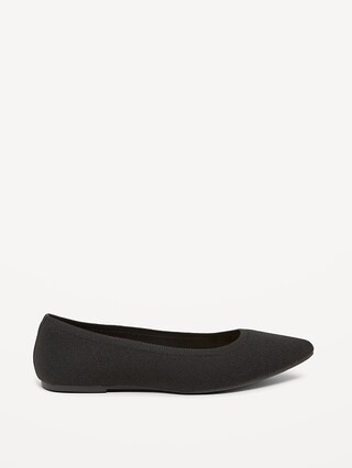 Soft-Knit Pointed-Toe Ballet Flats | Old Navy (US)