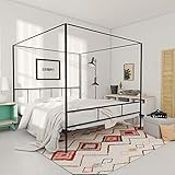 Novogratz Marion Canopy Bed Frame, Black, King | Amazon (US)