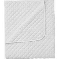 in homeware Diamond Quilted Throw Blanket - White | The Hut (UK)