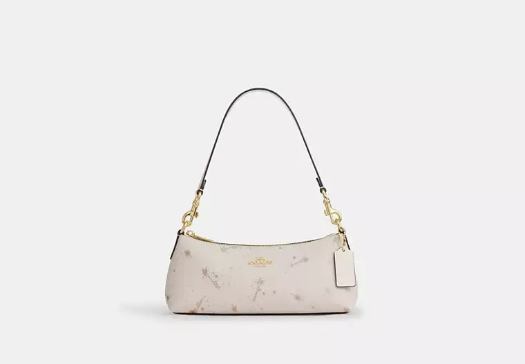 Coach Outlet Charlotte Shoulder Bag With Star Print - White, Size: Small | Coach Outlet US