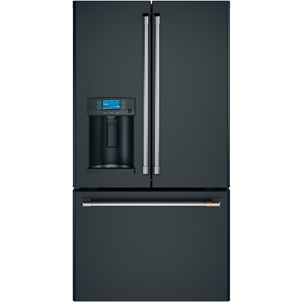 Café - 27.8 Cu. Ft. French Door Smart Refrigerator with Hot Water Dispenser, Customizable - Matte Black | Best Buy U.S.