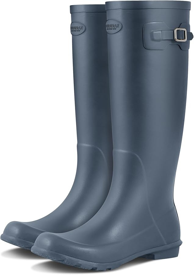Rain Boots for Women Waterproof Rubber Boots Tall Knee High RainBoots Garden Boots Anti-Slip Well... | Amazon (US)