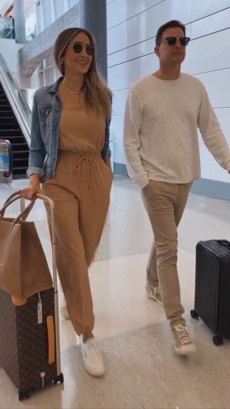 Couples fashion / airport outfit ideas 
Comfortable and stylish 

#LTKover40 #LTKtravel #LTKfamily