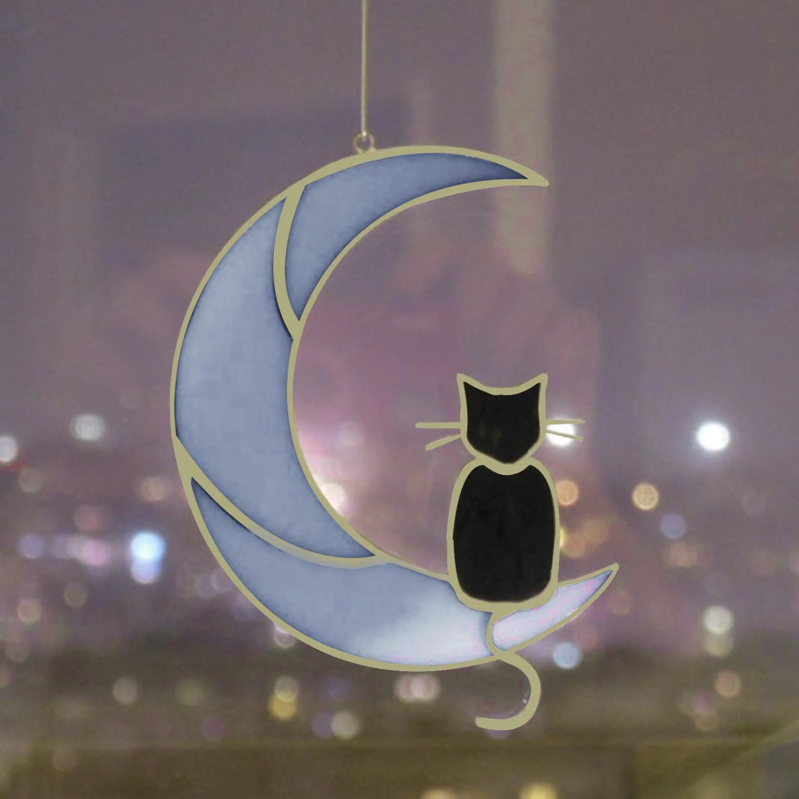 Wonawenie 1PCS Plastic Cat Hanging Sunbathing Cat Lover Gift Pet Lost Gift - Walmart.com | Walmart (US)