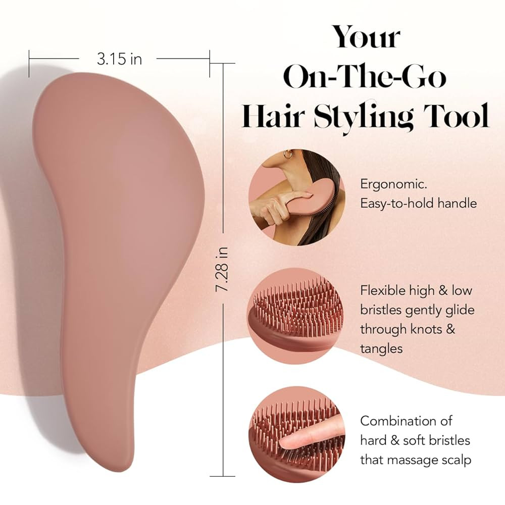 Kitsch Detangler Hair Brush for Curly or Straight, Wet and Dry Hair, Detangling Brush with Flexib... | Amazon (US)