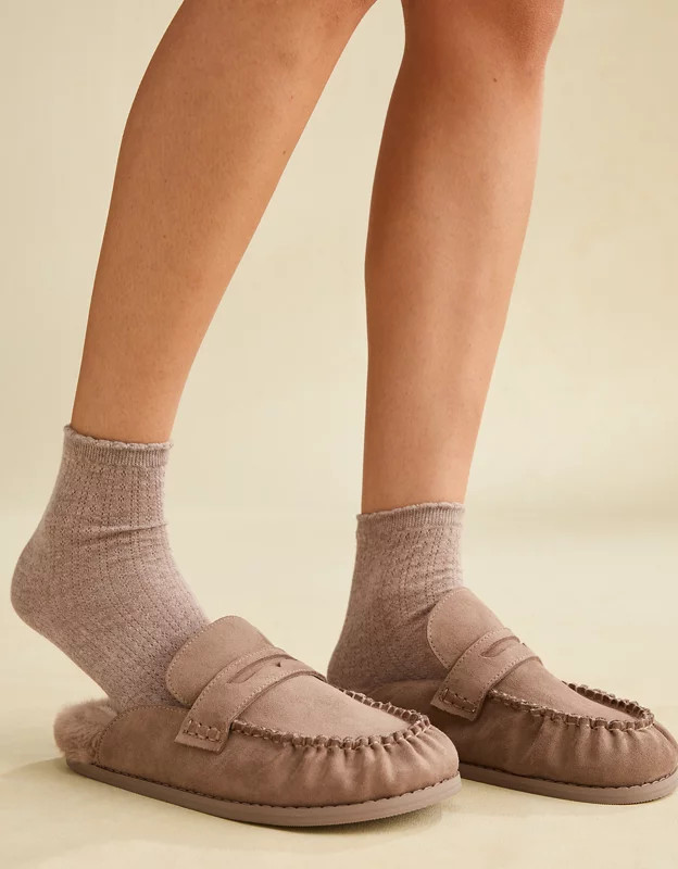 AE Pointelle Cropped Crew Socks 2-Pack | American Eagle Outfitters (US & CA)
