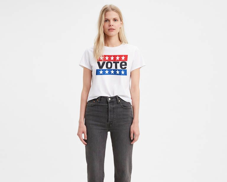 Levi's® x Vote Cropped Surf Tee Shirt | LEVI'S (US)