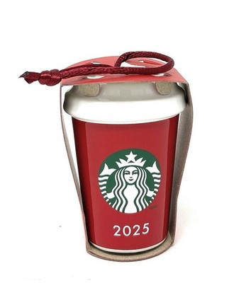 STARBUCKS CHRISTMAS 2025 RED CUP CERAMIC ORNAMENT | eBay US