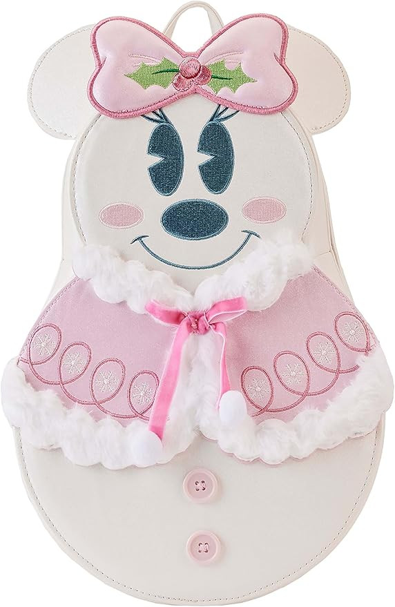 Loungefly Disney Minnie Mouse Pastel Snowman Mini Backpack | Amazon (US)