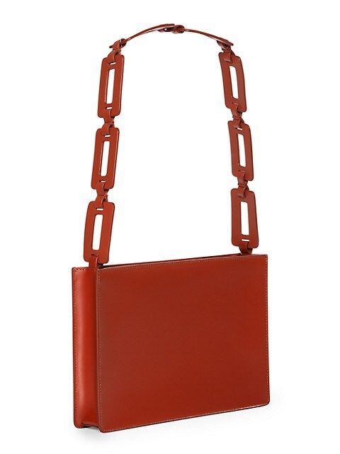 STAUD Yas Leather Shoulder Bag | Saks Fifth Avenue
