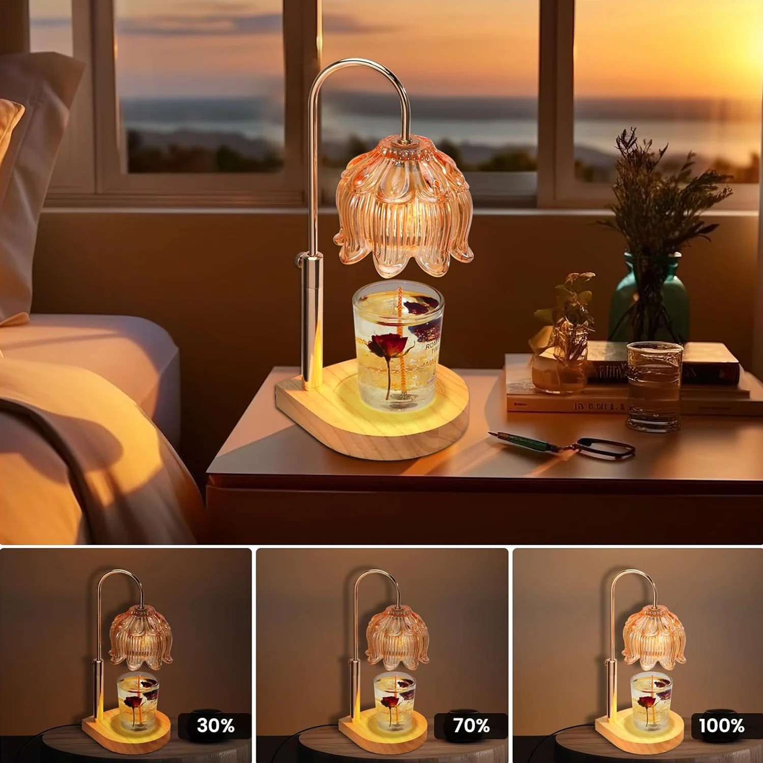 Candle Warmer Lamp with Timer, Adjustable Height Candle Wax Warmer with Remote for jar Candles,Li... | Walmart (CA)