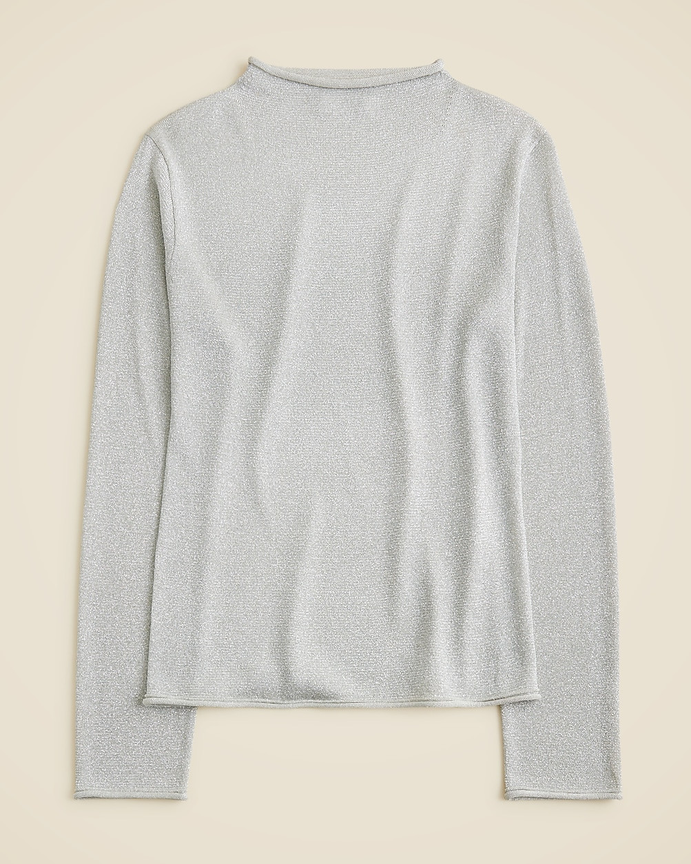 Metallic mockneck sweater | J. Crew US