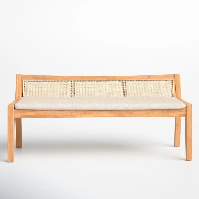 Donner Cane Back Cushioned Bench | Wayfair North America