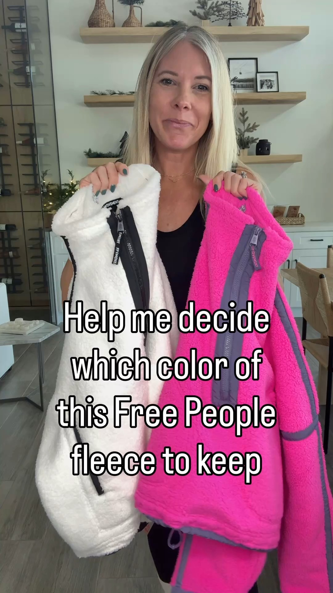Free people half zip fleece. I have on an XS in the pink and a small in the white. I prefer the small better. Small spanx leggings and 39 Birkenstocks 

#LTKOver40 #LTKootd #LTKHoliday