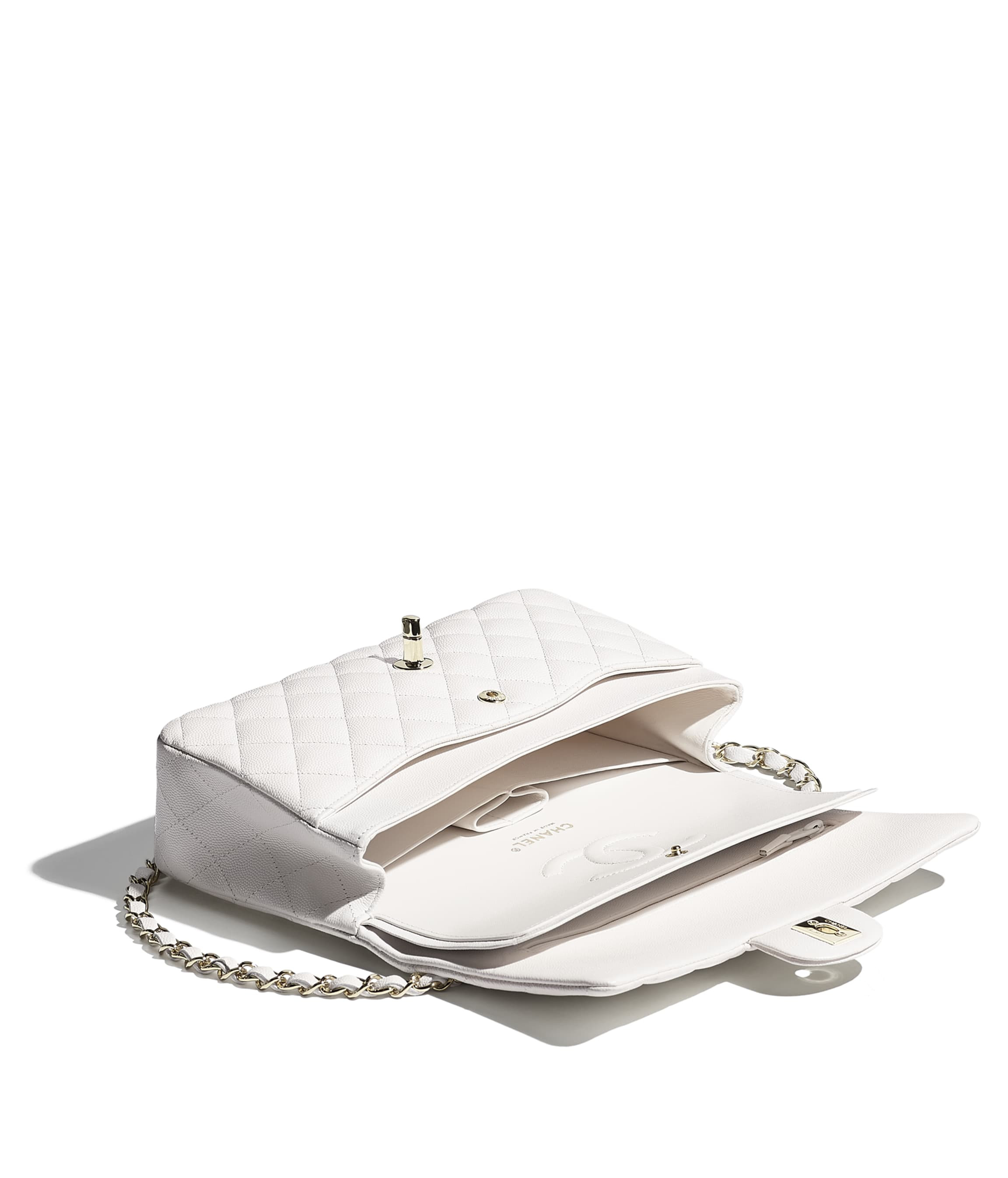 Grained Shiny Calfskin & Gold-Tone Metal | Chanel, Inc. (US)