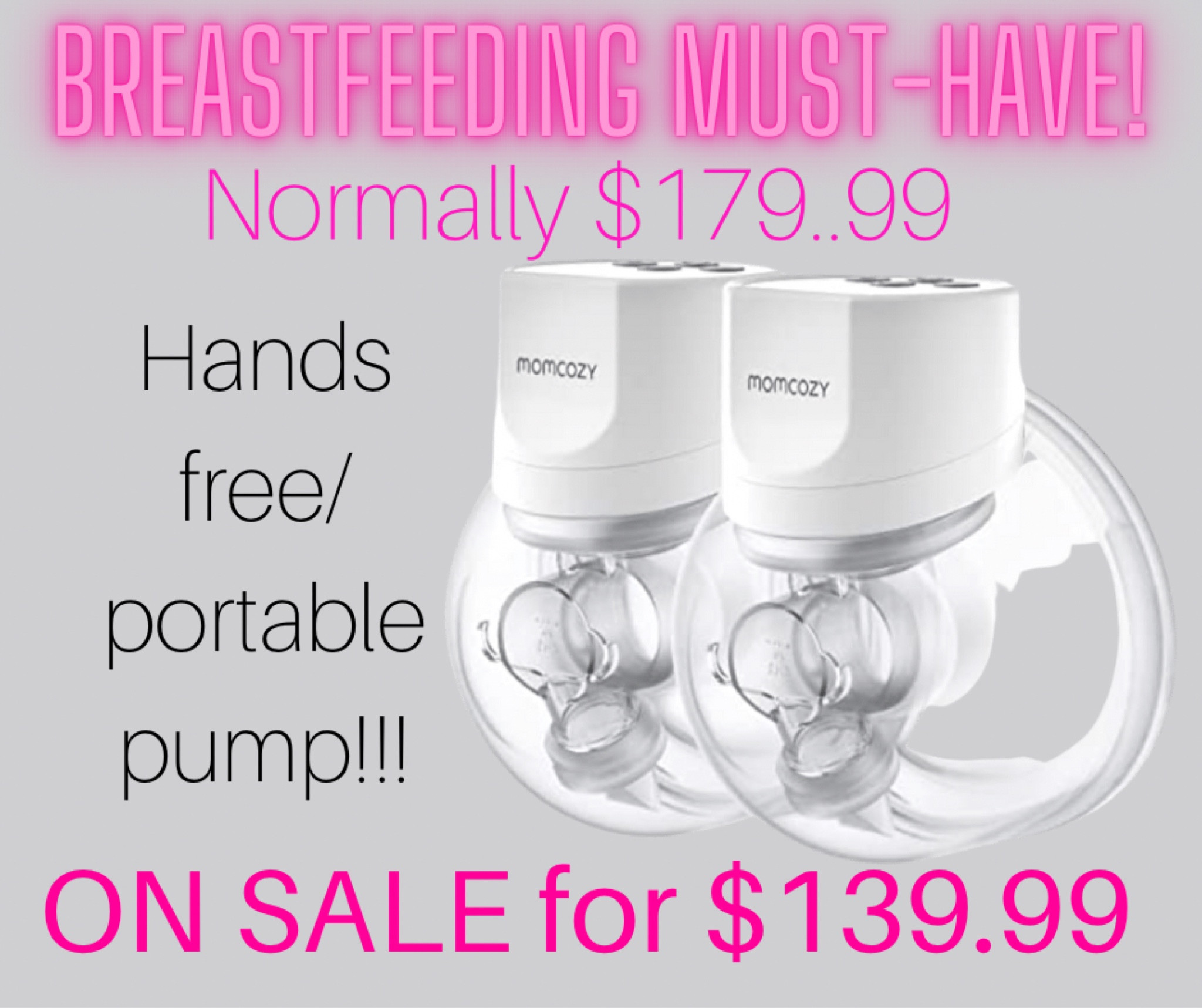 This hands free breast pump is a MUST!!!! if you or anyone you know is planning on breastfeeding/pumping!! It’s a lifesaver so you’re not constantly strapped to the wall! BONUS it’s on sale for just $139.99!!!! Worth every penny🙌🏻 

#breastfeeding #pumping #newborn #babymusthave #pumpsale #handsfreepump #salealert 

#LTKfamily #LTKsalealert #LTKbaby