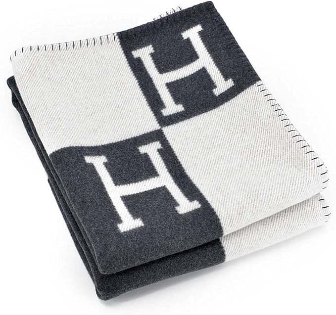 Soft and Comfortable Warm Travel Blanket Sofa Knitted H Unisex Shawl Decoration Sofa Bed Black Wh... | Amazon (US)