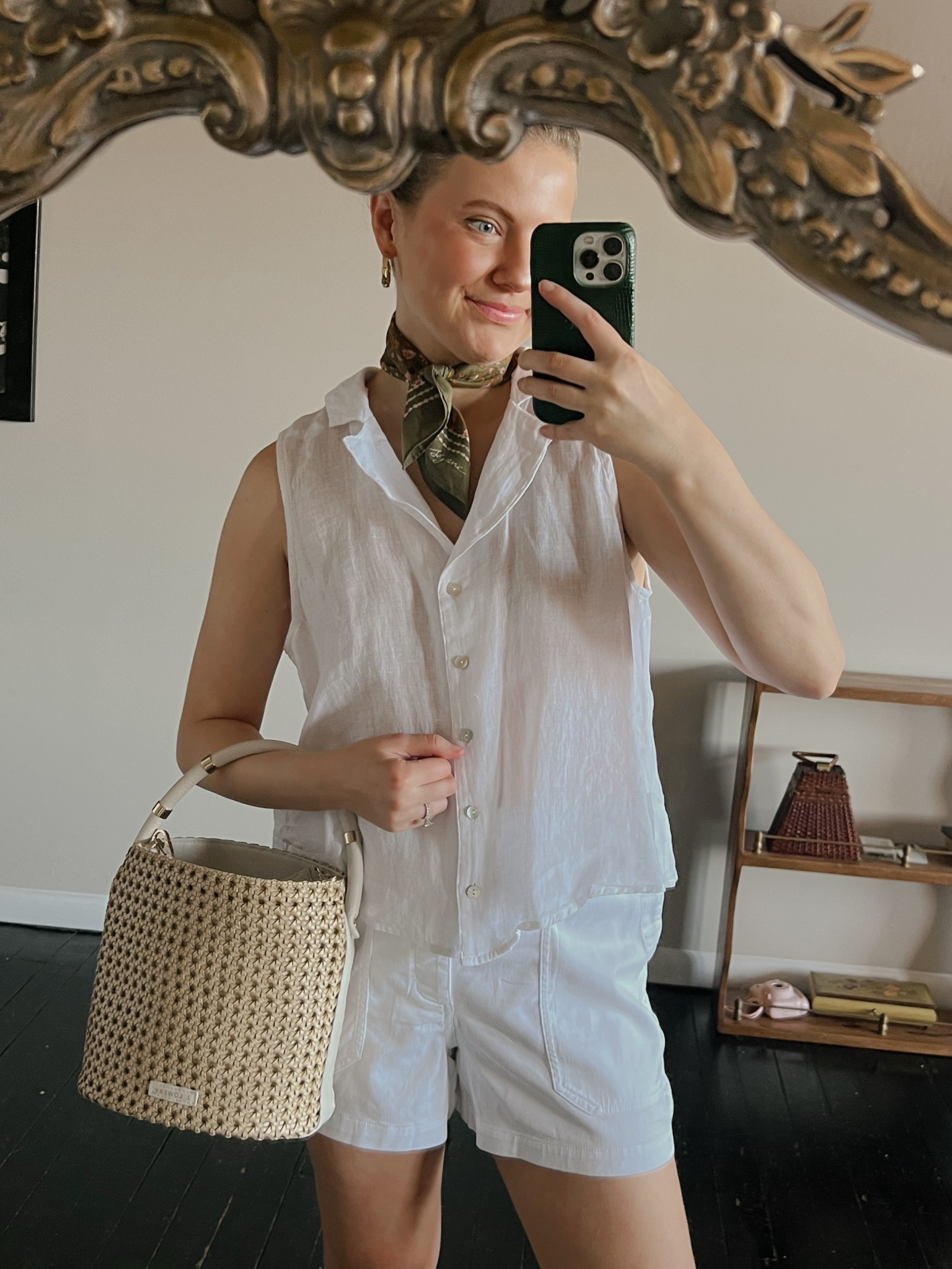 Spring outfit inspo à la Bella Dahl🌸

Elevated basics, linen top, white chino shorts, travel style, spring wardrobe essentials 

#LTKSeasonal #LTKTravel #LTKStyleTip