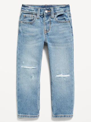 Unisex Straight Ripped Stretch Jeans for Toddler | Old Navy (US)