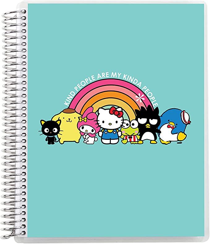 7" x 9" Spiral Bound Productivity Notebook - Hello Kitty My Kinda People. 160 Lined Page & to Do ... | Amazon (US)