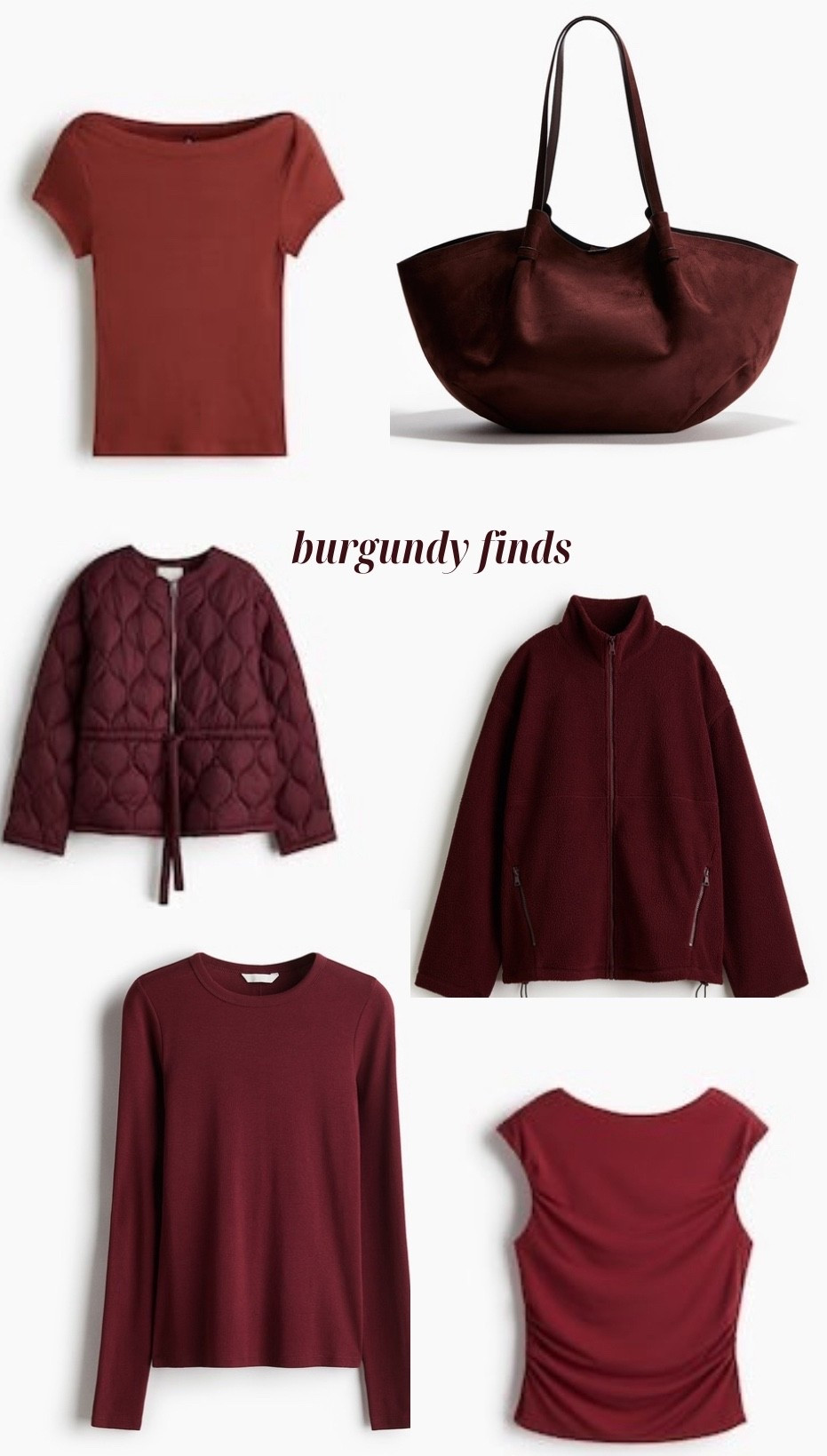 Burgundy finds for winter 

#LTKStyleTip #LTKSeasonal #LTKHoliday