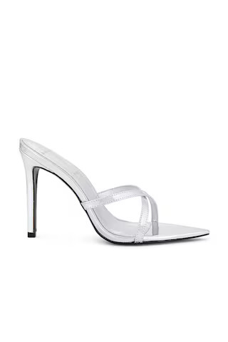BLACK SUEDE STUDIO Arianna Sandal in Silver Mirror Metallic from Revolve.com | Revolve Clothing (Global)